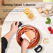 6-Piece Nonstick Kitchen Cookware Set with Induction Bottom and Utensils