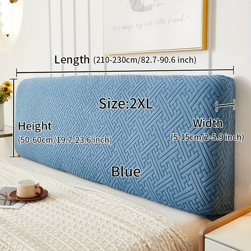 Velvet Headboard Slipcover Dust-Proof Bedroom Furniture Protector