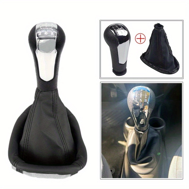 Car Gear Shift Knob Lever Gaiter Cover ABS Chrome 5 Speed Manual