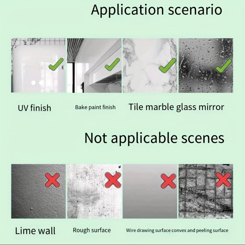 2-ta bo'lak devor uchun qulf va kalit saqlash uchun to'siq, kuchli yopishqoq, hammom, yashash xonasi