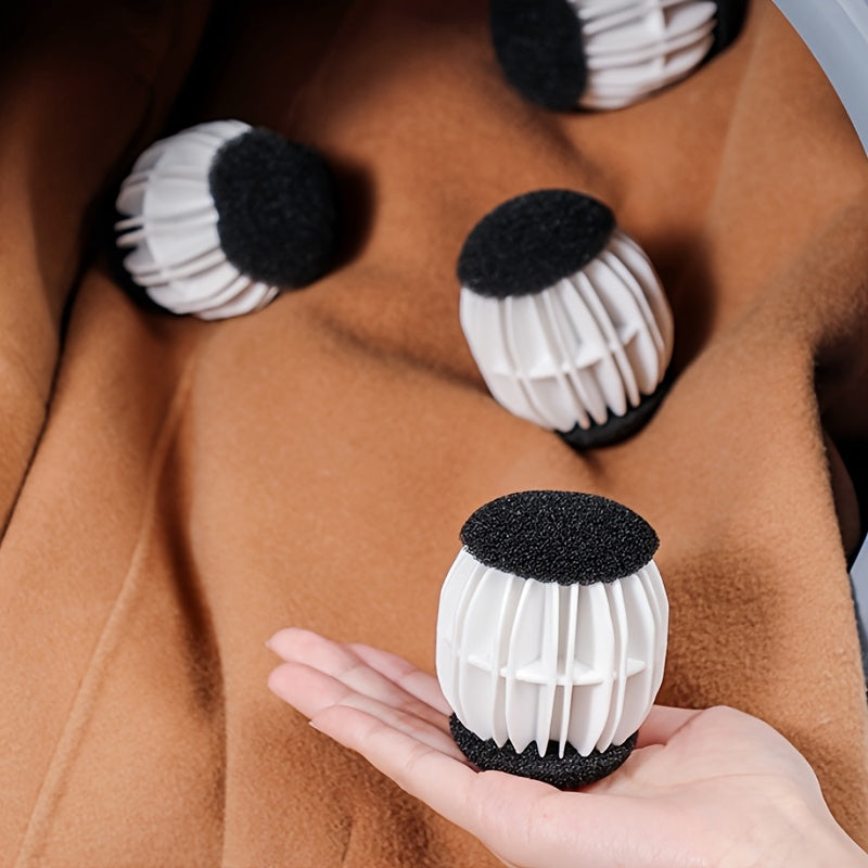 2 Anti-Winding Wool Laundry Balls for All Fabrics Reusable Fabric Softener Static Reducer