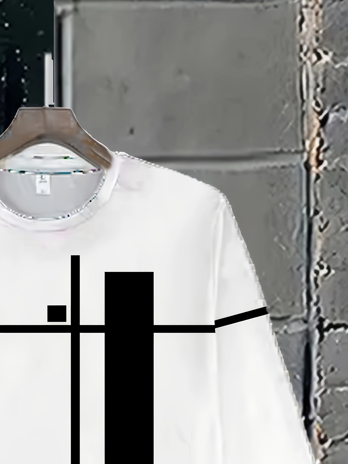 Men's Plus Size Sportswear Set with Geometric Print Crew Neck Long Sleeve T-Shirt and Pants Breathable Polyester Spandex Spring Fall