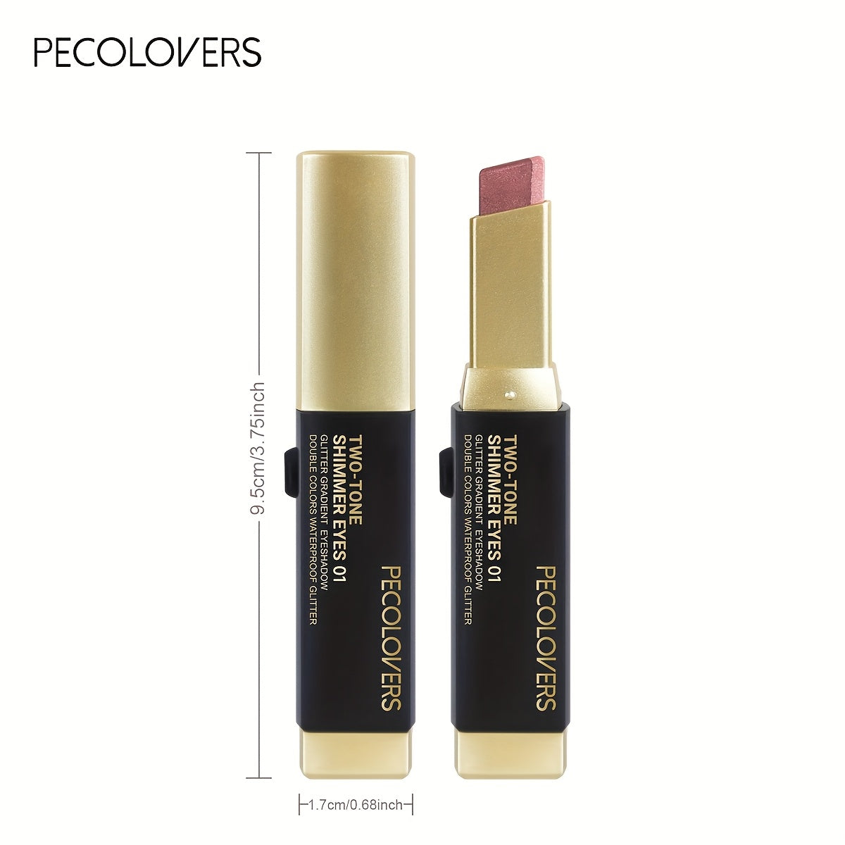 Women Dual-Ended Eyeshadow Sticks Waterproof Matte Shimmer Easy to Apply