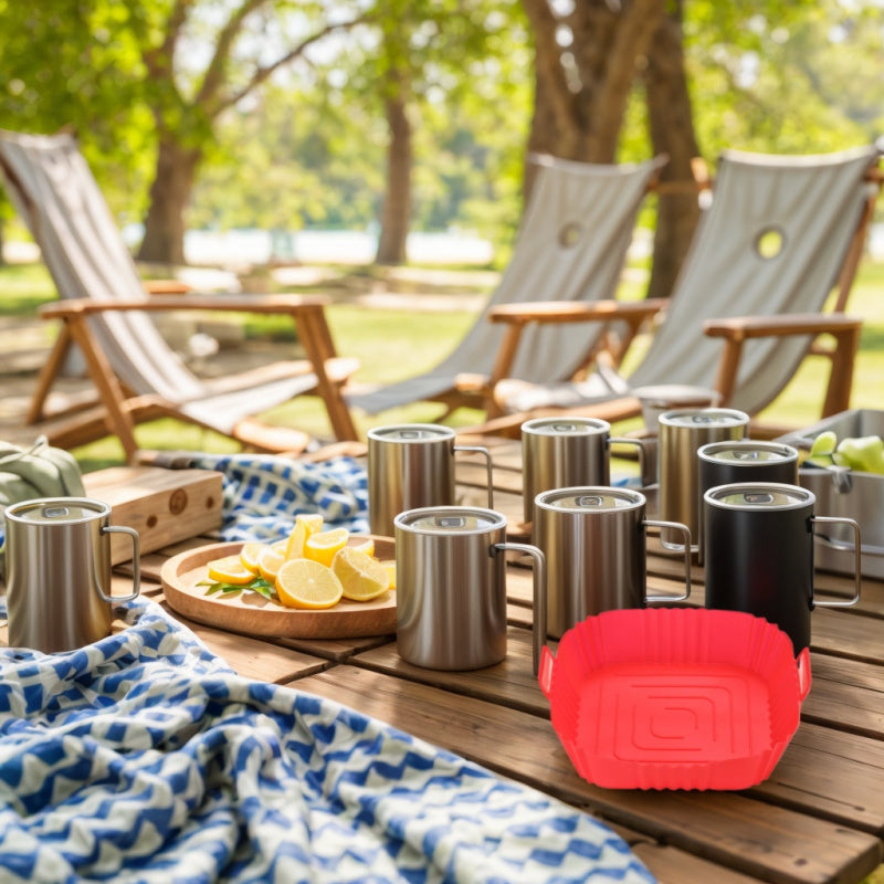 Set of 3 Non-Stick Silicone Baking Liners for Air Fryers Ovens Microwave Cooking