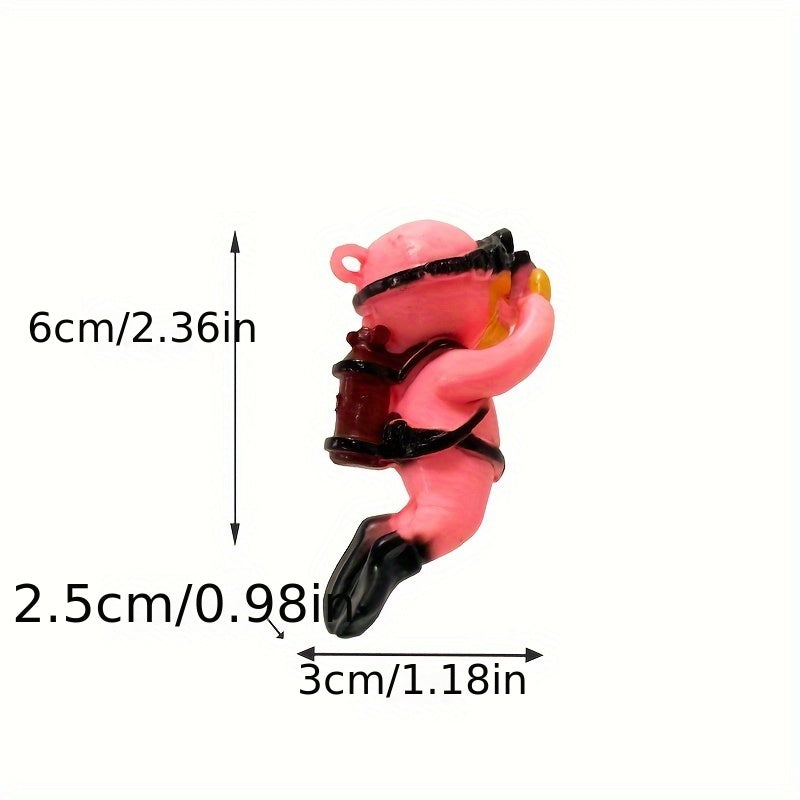 Mini PVC Aquatic Diver Figurine for Aquarium Decor Fish Tank Accessory