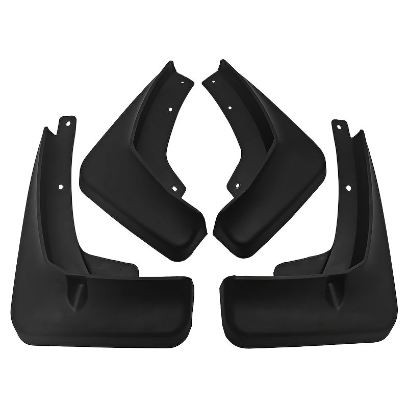 Juego de 4 protectores de barro de plástico negro de alta resistencia para protección en todo tipo de clima