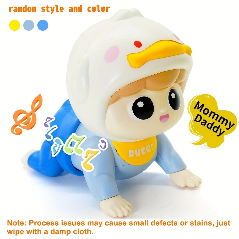 Baby Crawling Toy with Music Lights for 6 Months to 1 Year Vibrant Plastic