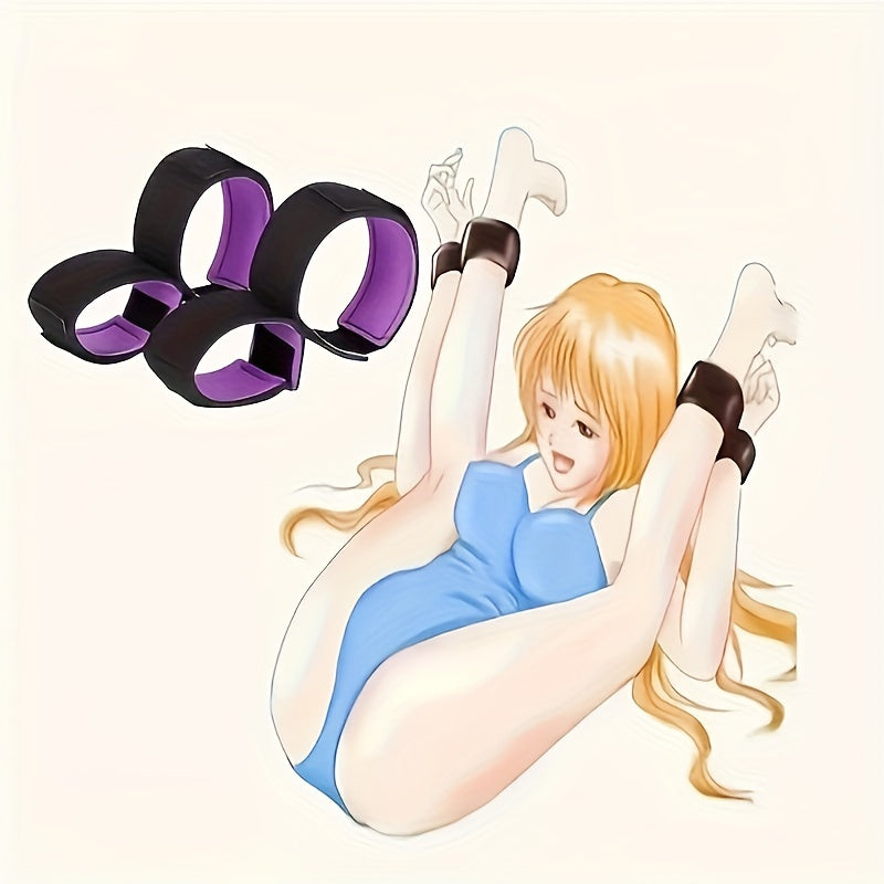 Kattalar uchun bog'lash uchun qo'lqoplar va tizzabandlar BDSM o'yinchoqlari erkaklar va ayollar uchun