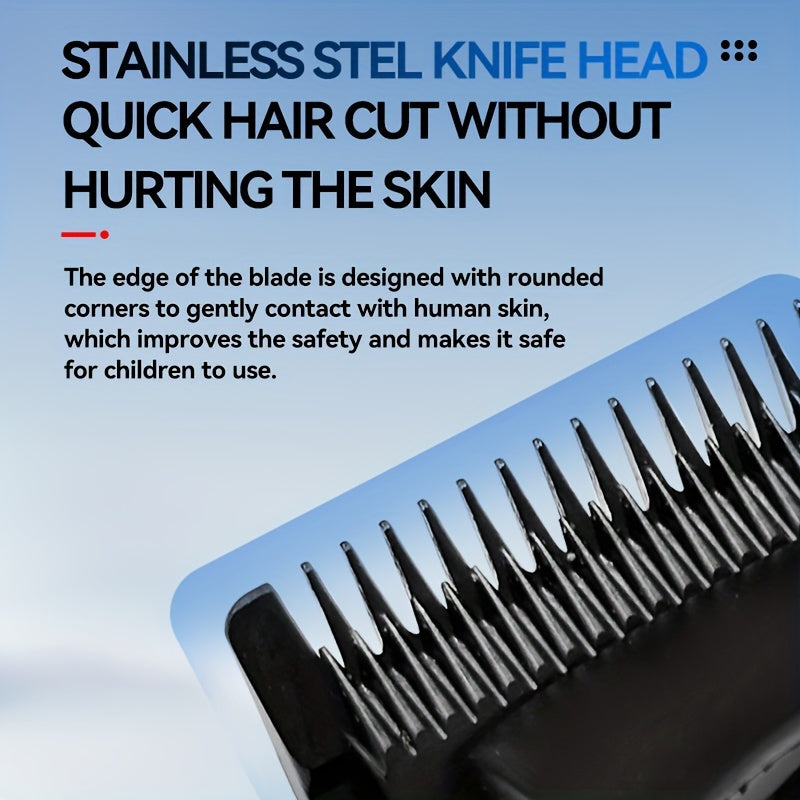 Cortapelos profesional con pantalla digital, batería de litio recargable por USB, alta potencia para uso en salón