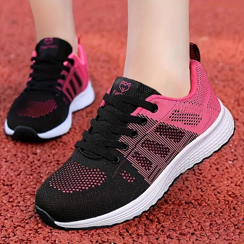 ayollar uchun nafas oluvchi tarmoq yugurish poyafzallari past top sport sneakers