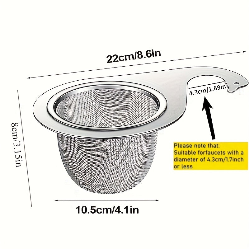 Cesta coladora de acero inoxidable para fregadero, rejilla de drenaje de cocina, filtro de residuos de comida