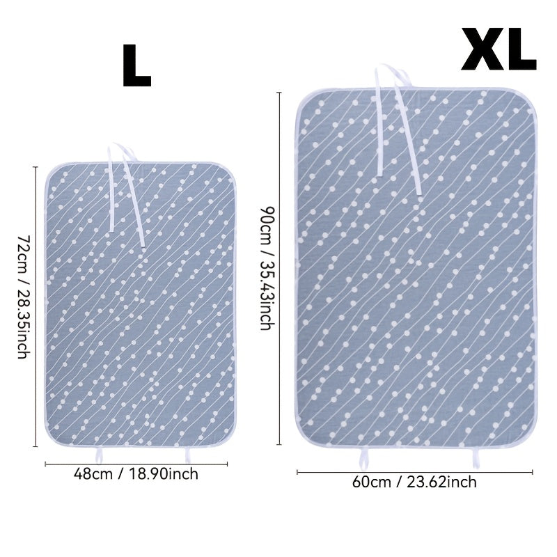 Set of 4 Large Foldable Ironing Boards with Heat-Resistant Mat, Sponge Padding, Portable Design