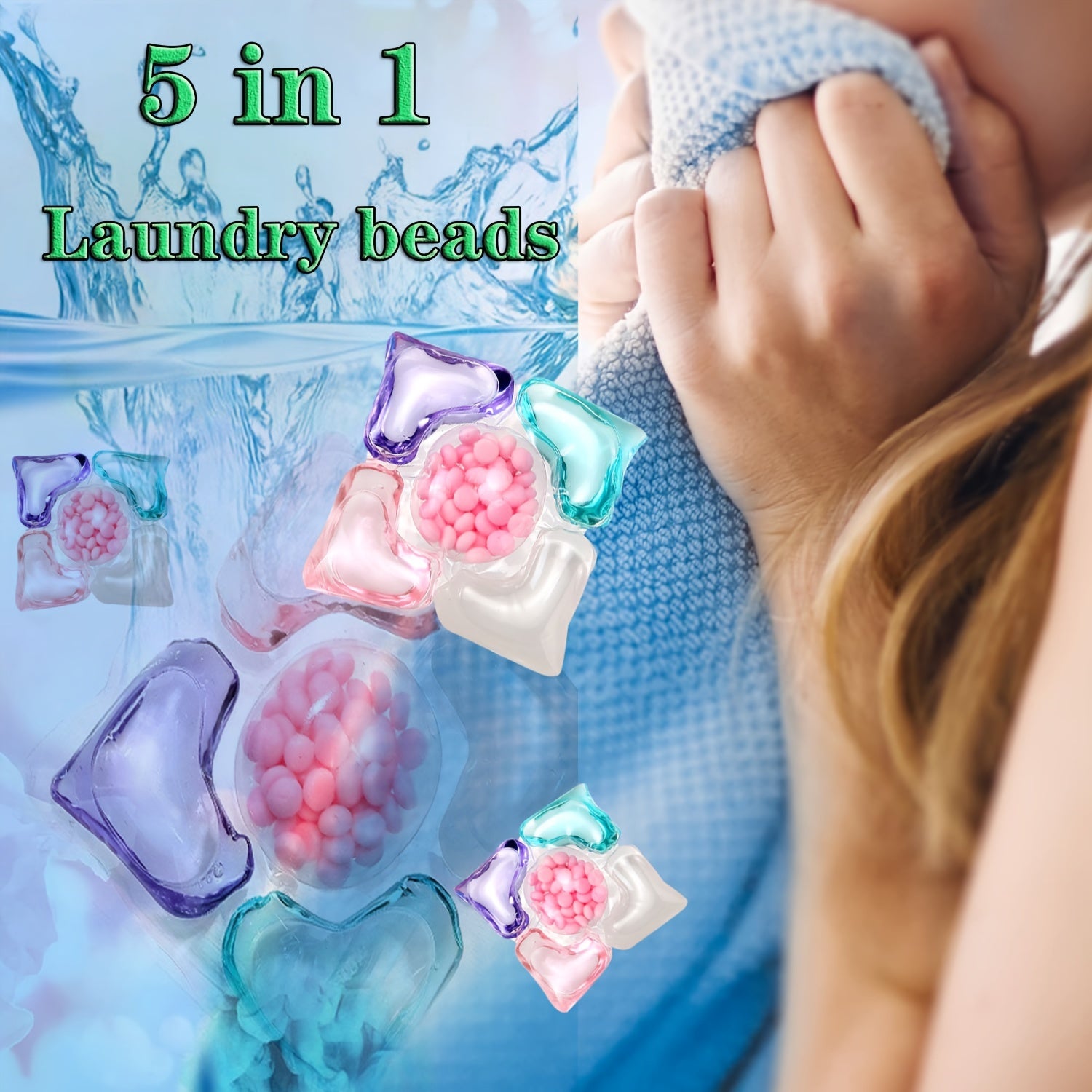 Plastic-Free Laundry Detergent Pods with Long-Lasting Fragrance and Deep Cleaning