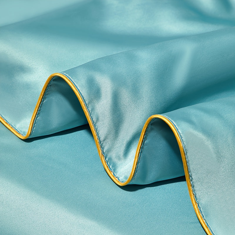 Yumshoq va teriga do'st yozgi ko'rpa bir rangda.