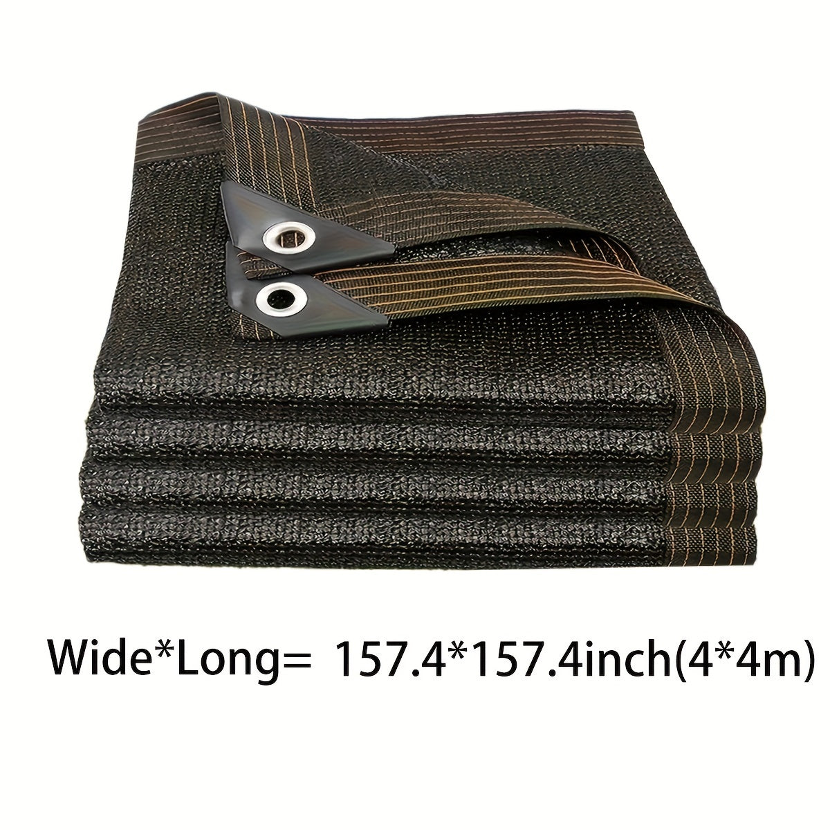 Rectangular Sunshade Net for Courtyard Balcony Garage Backyard Pool Lawn Outdoor Privacy Black 81-90% Shade