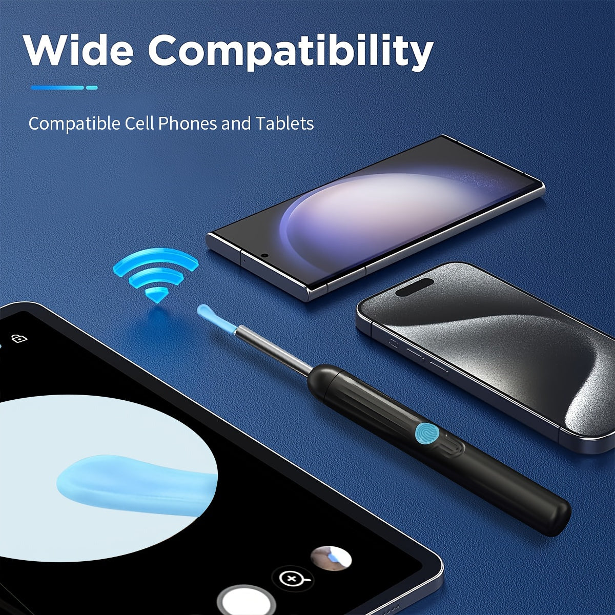 Rechargeable LED Earwax Removal Kit with USB Charging and Multiple Tips