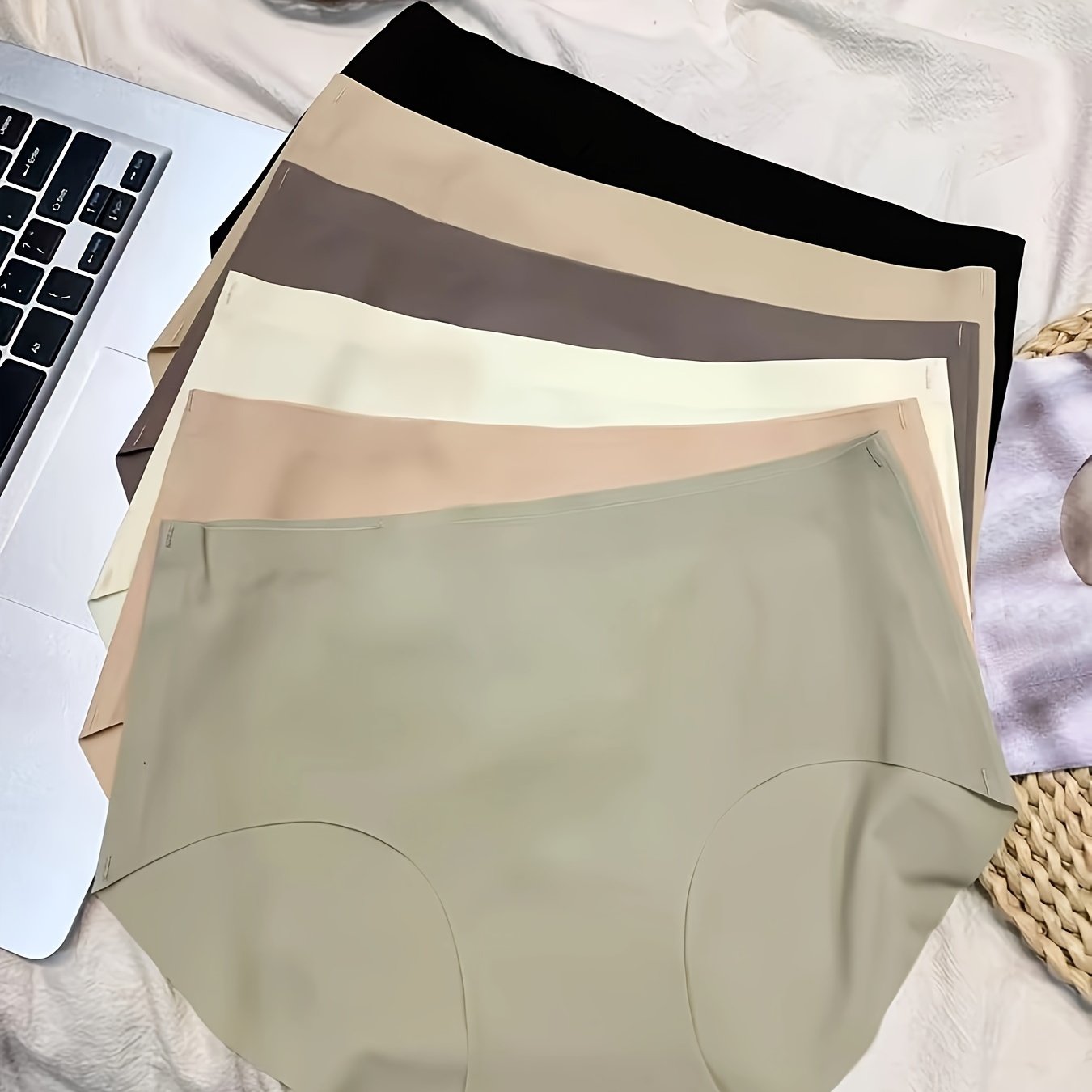 Bragas sin costuras para mujer, transpirables, de tela elástica, ropa interior cómoda