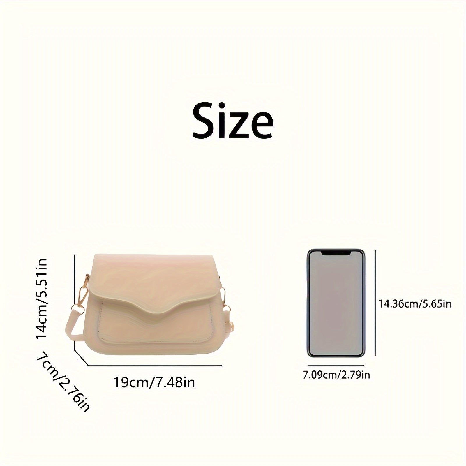 Women's Small Square Saddle Bag Crossbody Shoulder Bag PU Fashion Lightweight