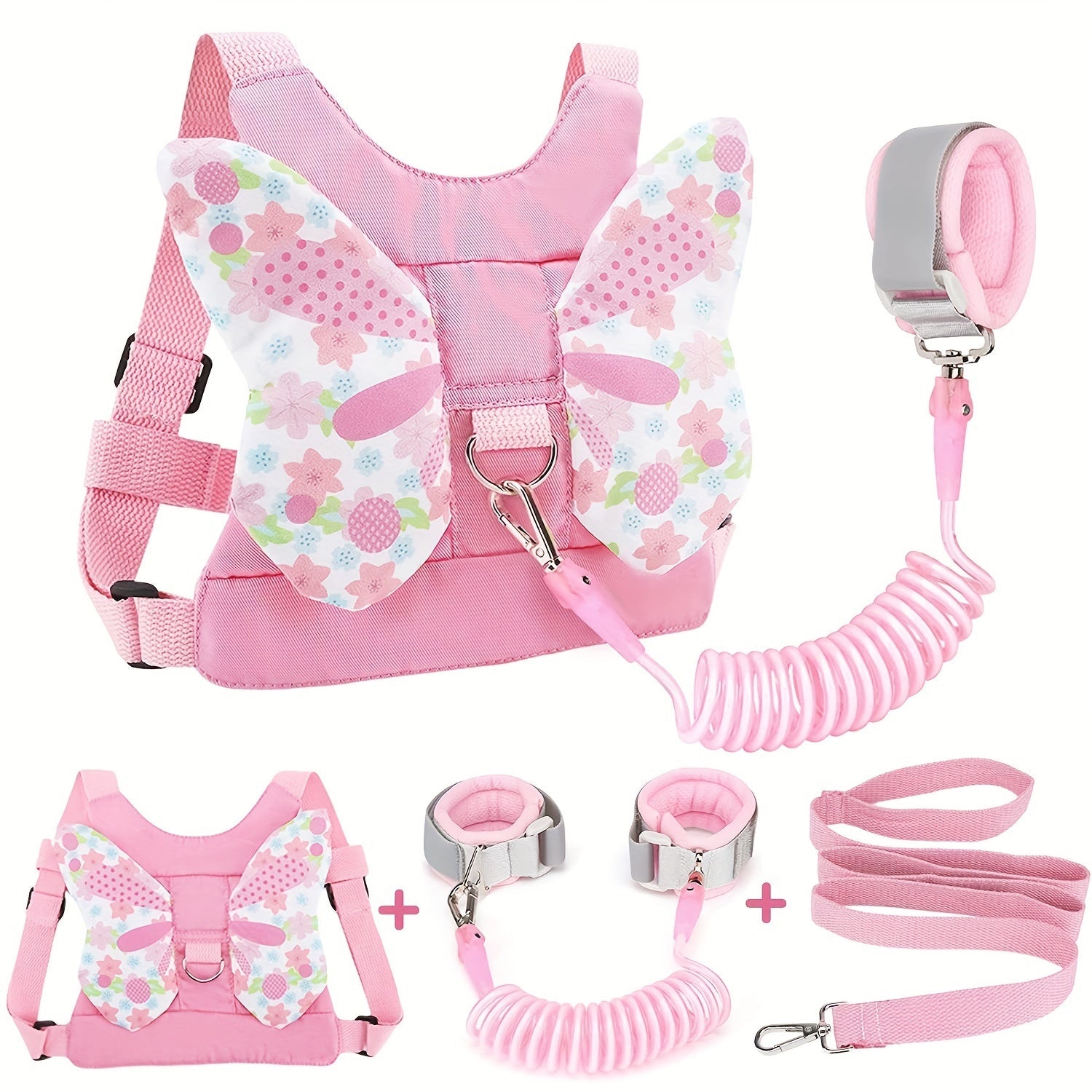 Baby Safety Leash for Boys and Girls 3-in-1 Anti-Lost Wrist Strap Child Walking Safety Gear