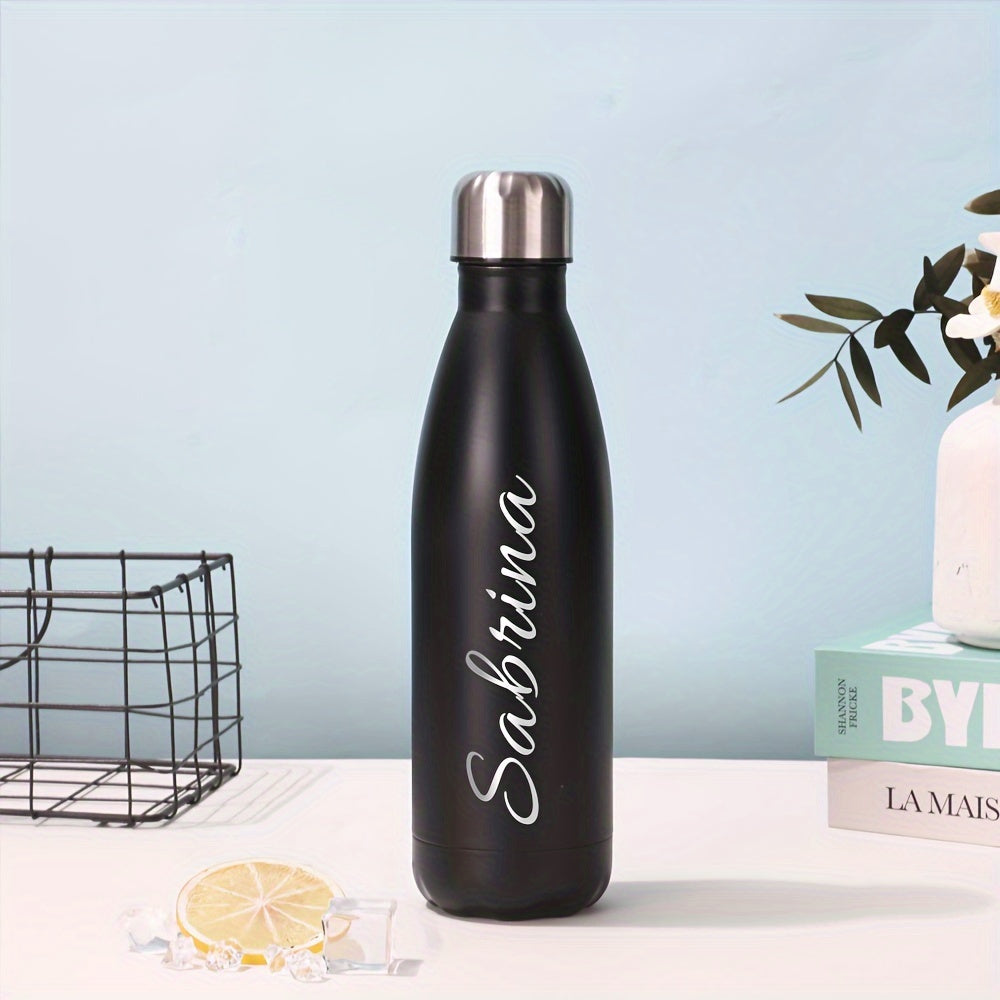 Personalized Stainless Steel Water Bottle with Sealed Lid and Insulation