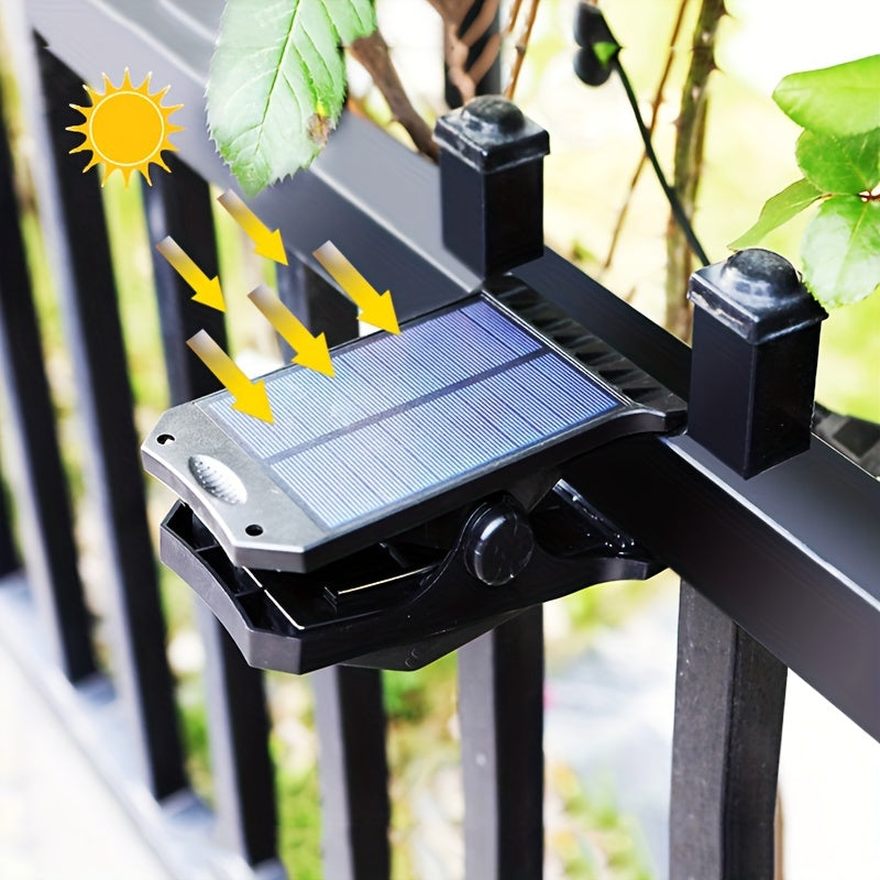 Outdoor Solar Motion Sensor Light with 45 LEDs 1500mAh Battery Clip-On for Porch Patio Garage