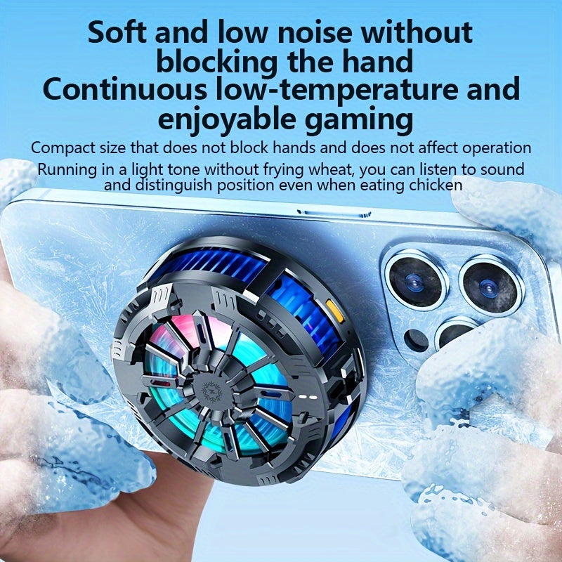 Universal Magnetic Phone Cooler USB Plug-in Cooling Accessory for Apple and Android Phones