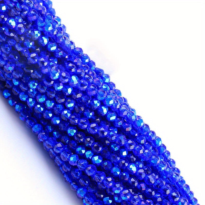 Set of 950/620 Pieces 2mm 3mm Faceted Faux Crystal Glass Beads for Jewelry Making