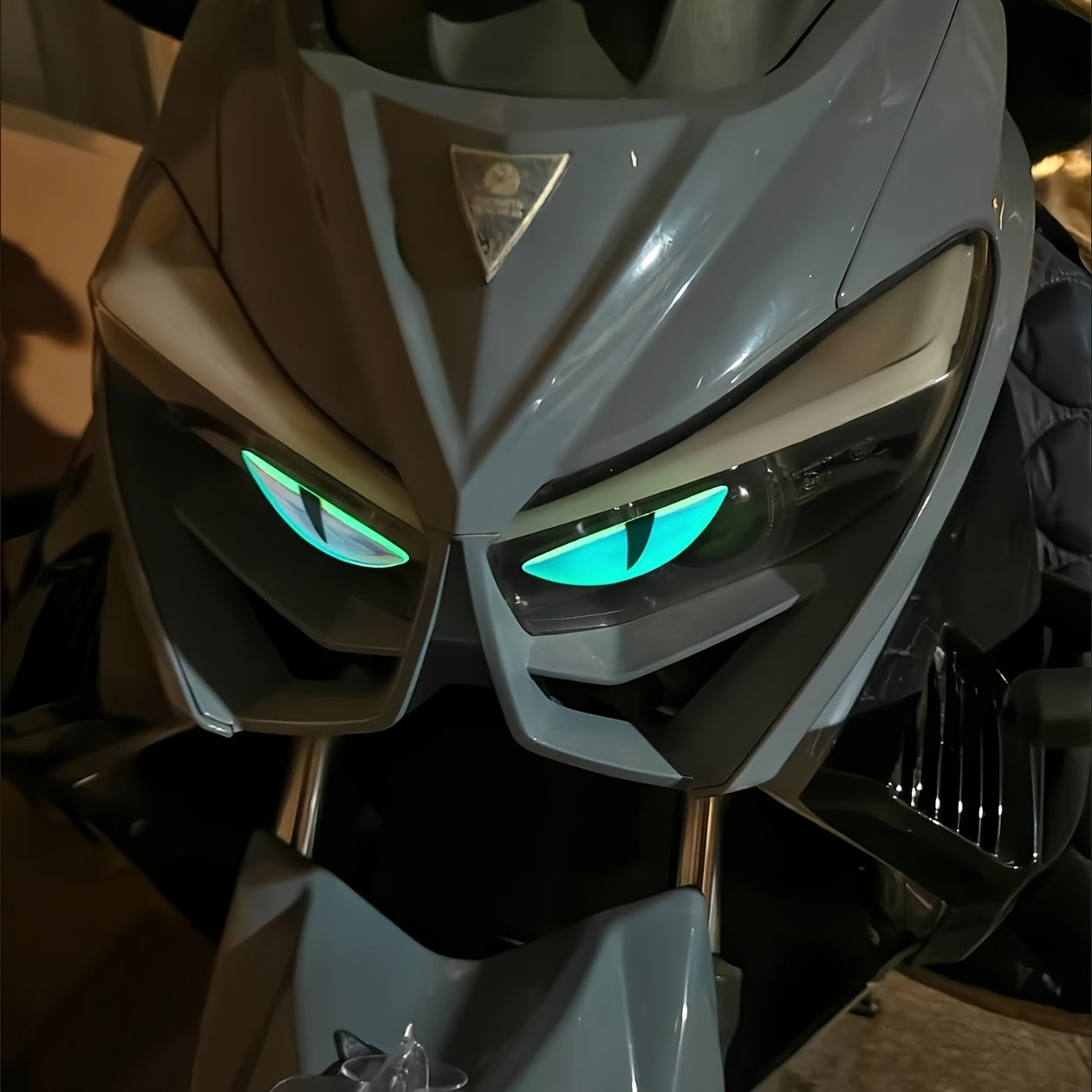 3D светящаяся резиновая наклейка на мотоцикл и автомобиль, ослепительный маленький дьявол, внешняя отделка