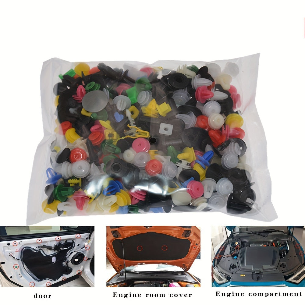 50/100/200Pcs Plastic Car Clip Panel Push Retainers for Bumper Door Interior