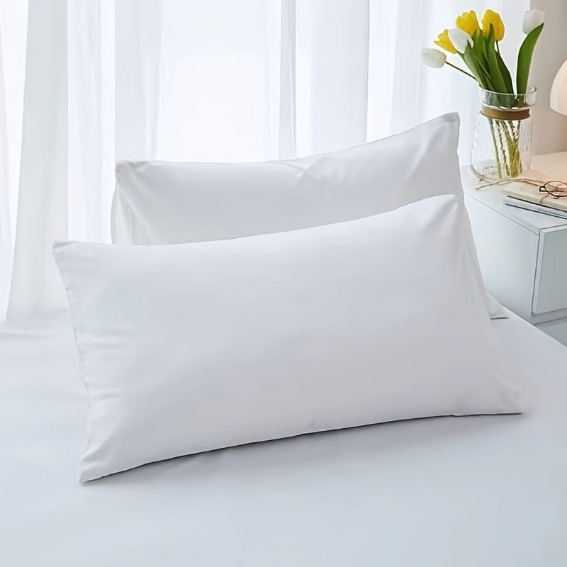 Two High-Quality Envelope Pillowcases Soft Breathable Polyester Woven Protectors