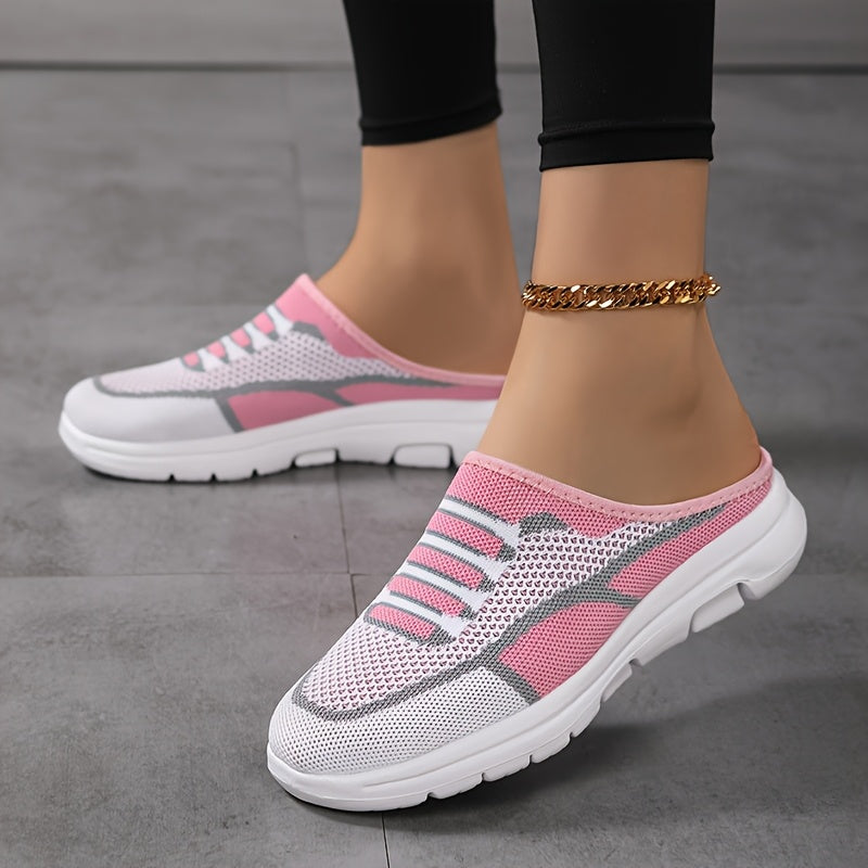 Women's Mesh Slip-On Sneakers, Breathable Comfortable Casual Shoes
