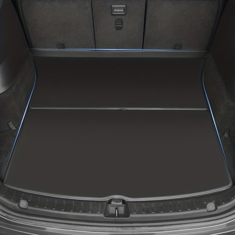 Car Trunk Protector Leather Mat for Tesla Model 3 Y Anti-Scratch Dust Guard 2pcs