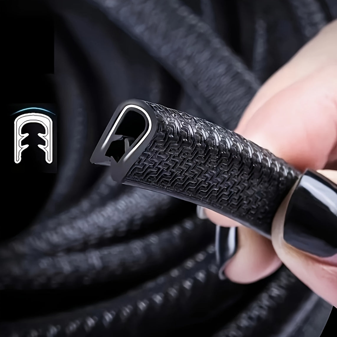 Universal avtomobil eshigi chetini himoya qiluvchi 5M po'lat lentasi, tirnalishga qarshi, oson o'rnatiladi