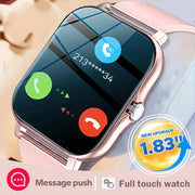 Smartwatch 1.83 Inch Display Wireless Calling Sports Modes Sedentary Reminders Compatible with Android iPhone