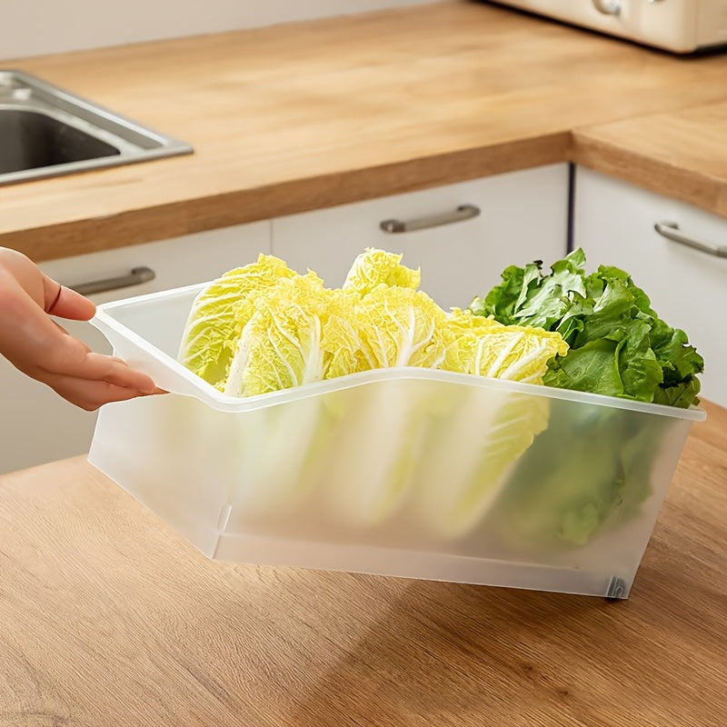 Slaydli muzlatgich tashkilotchilari qutilari, 4 ta to'planadigan saqlash shkaflari, mevalar, sabzavotlar, tuxum uchun