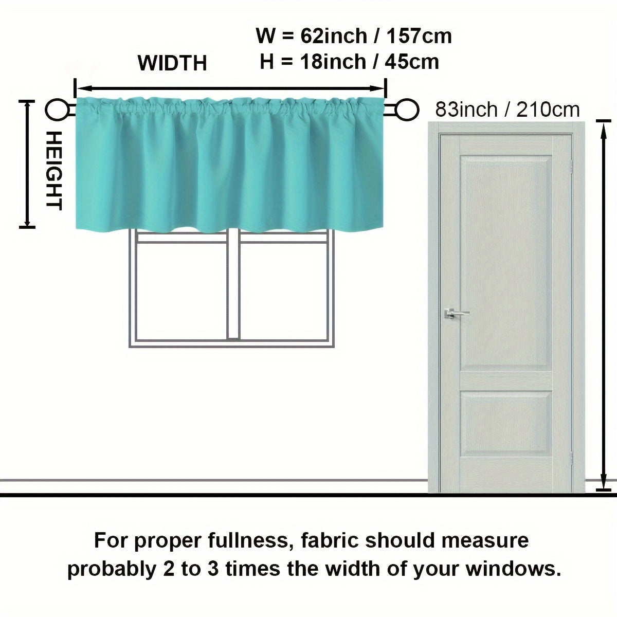 Blackout Heat Insulation Curtain Rod for Kitchen Living Room Bedroom Home Decor