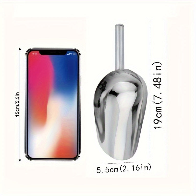 Stainless Steel Ice Scoop for Kitchen Utility, Ice, Coffee, Flour, Candy