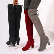 Women's Over-the-Knee Boots Leather Stylish Multicolor Footwear