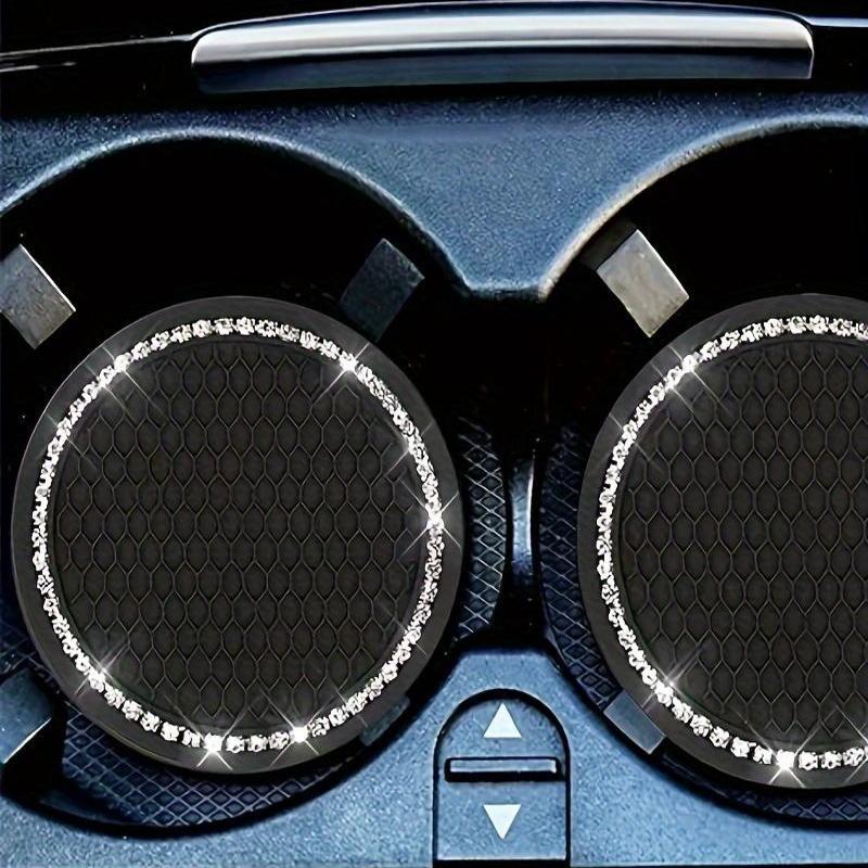 Universal Car Coasters 2 ta to'plam, sirpanishga qarshi, porloq ichki aksessuarlar