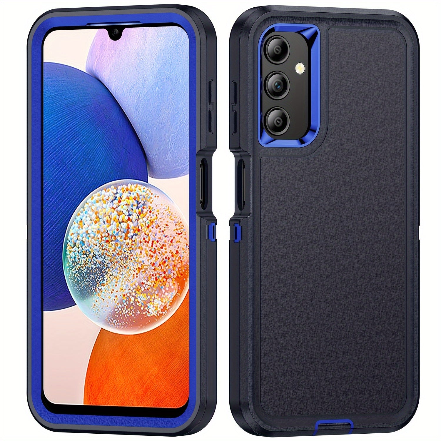 3-в-1 Ударопрочный чехол для ПК и телефона Samsung A15 A14 A13 A04s A54 A53 Всесторонняя защита