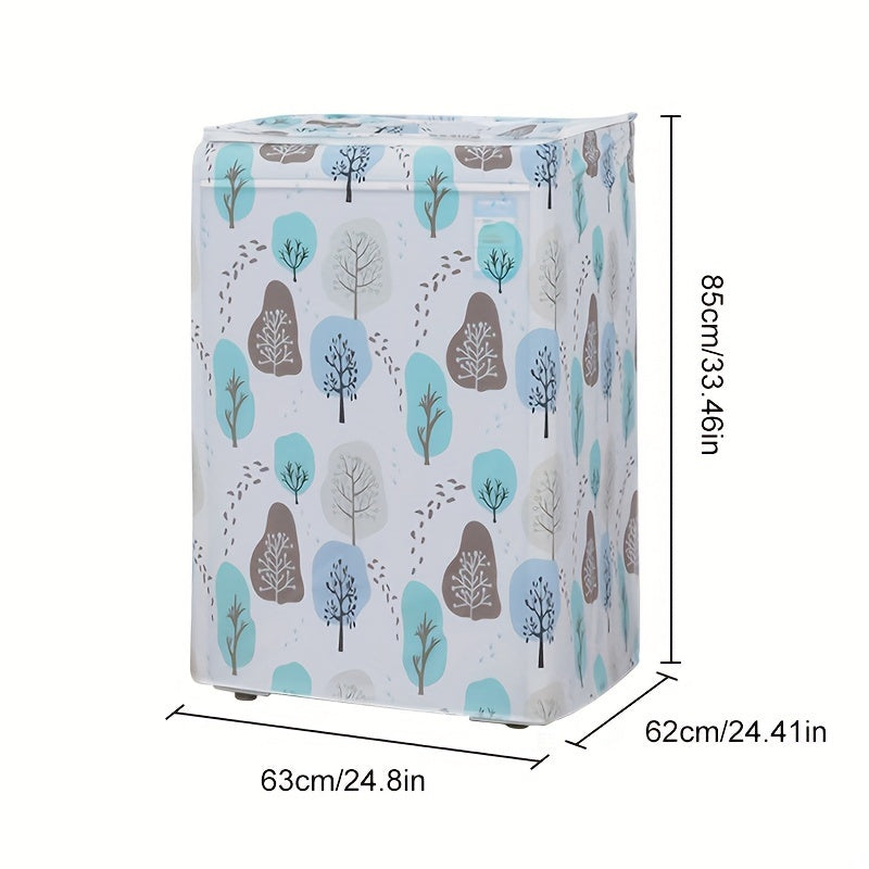 Universal PEVA Waterproof Washing Machine Dust Cover Thick Flip-Top Protective