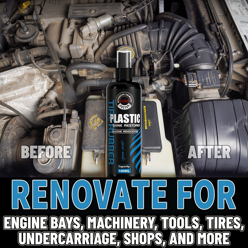 100ml Car Engine Plastic Restoration Kit Protects Shine and Gloss