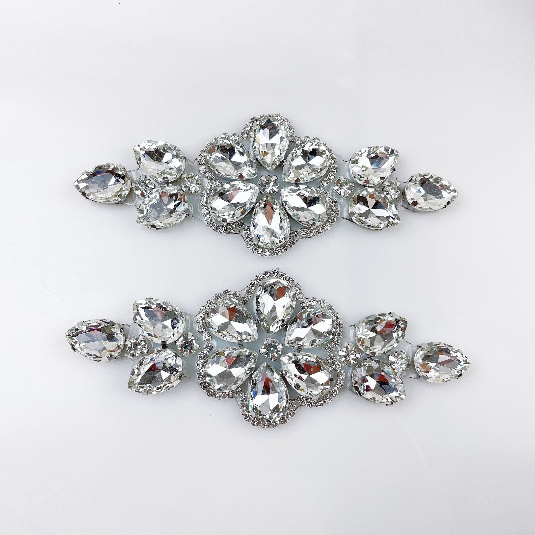 DIY Rhinestone Applique for Shoes and Wedding Gowns with Adhesive Backing