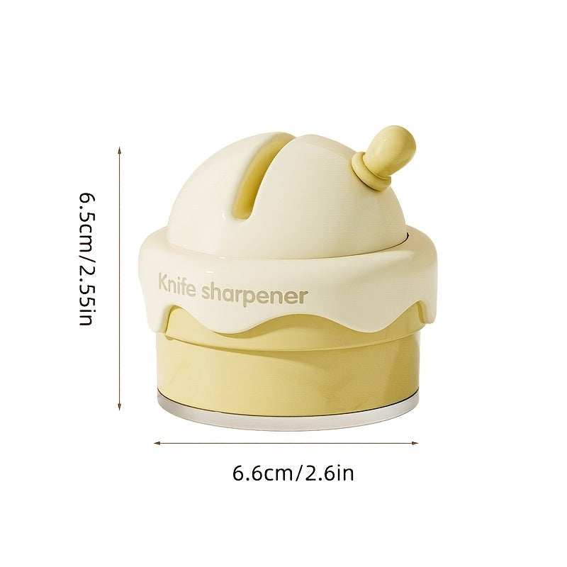 Kichik Mini Pichoq O'tkazgich, Suyuq Qopqoq Baza bilan, Nozik Qirralar ABS Materialidan Yasalgan, Elektr energiyasi talab qilinmaydi, Oshxona asboblari, Qaychi va Meva pichoqlari uchun mukammal - Kuchli, Uzoq muddatli va Oson olib yurish uchun.