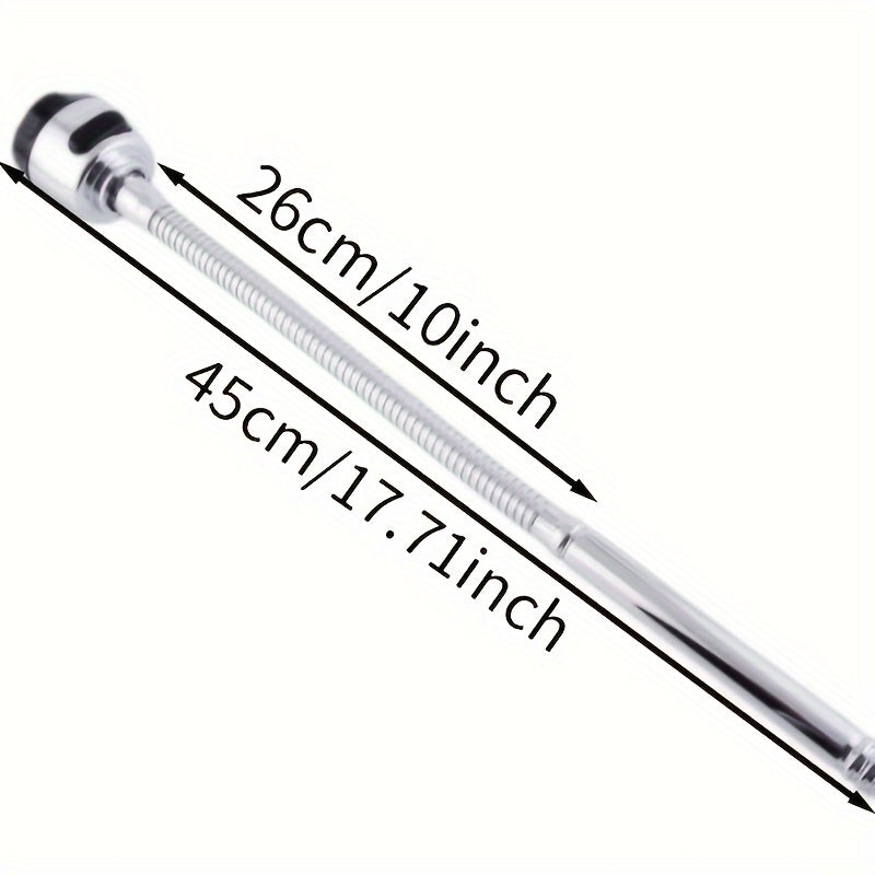 Stainless Steel Faucet Accessory with Rotatable Spout for Sink Water Outlet Hose