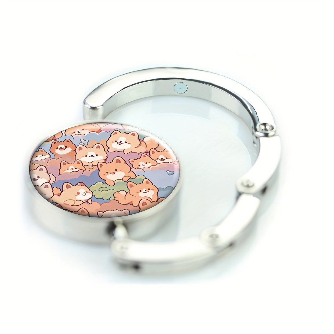 colgador de bolso de metal vintage para perros, gancho plegable para bolso de mano para viajes y hogar