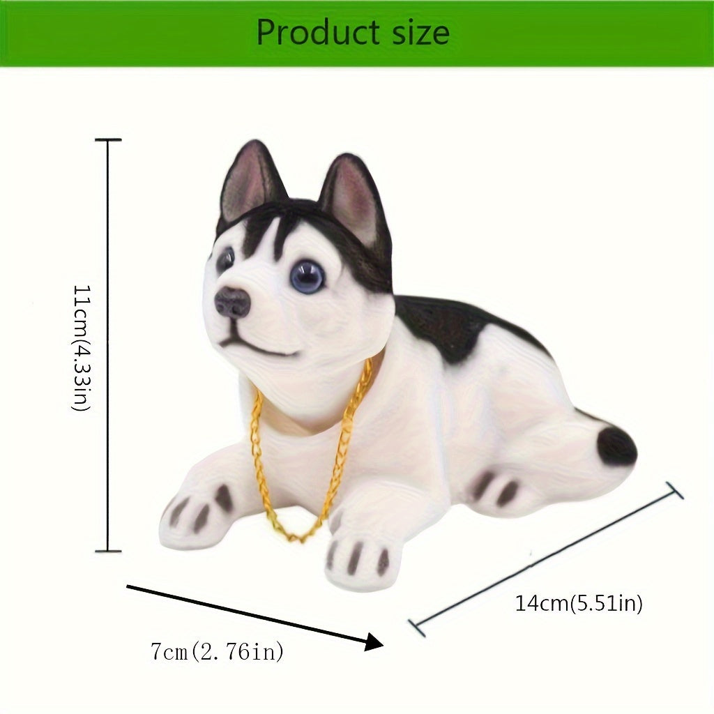 Dog Car Dashboard Decor Resin Pet Figurine Creative Vehicle Accessory