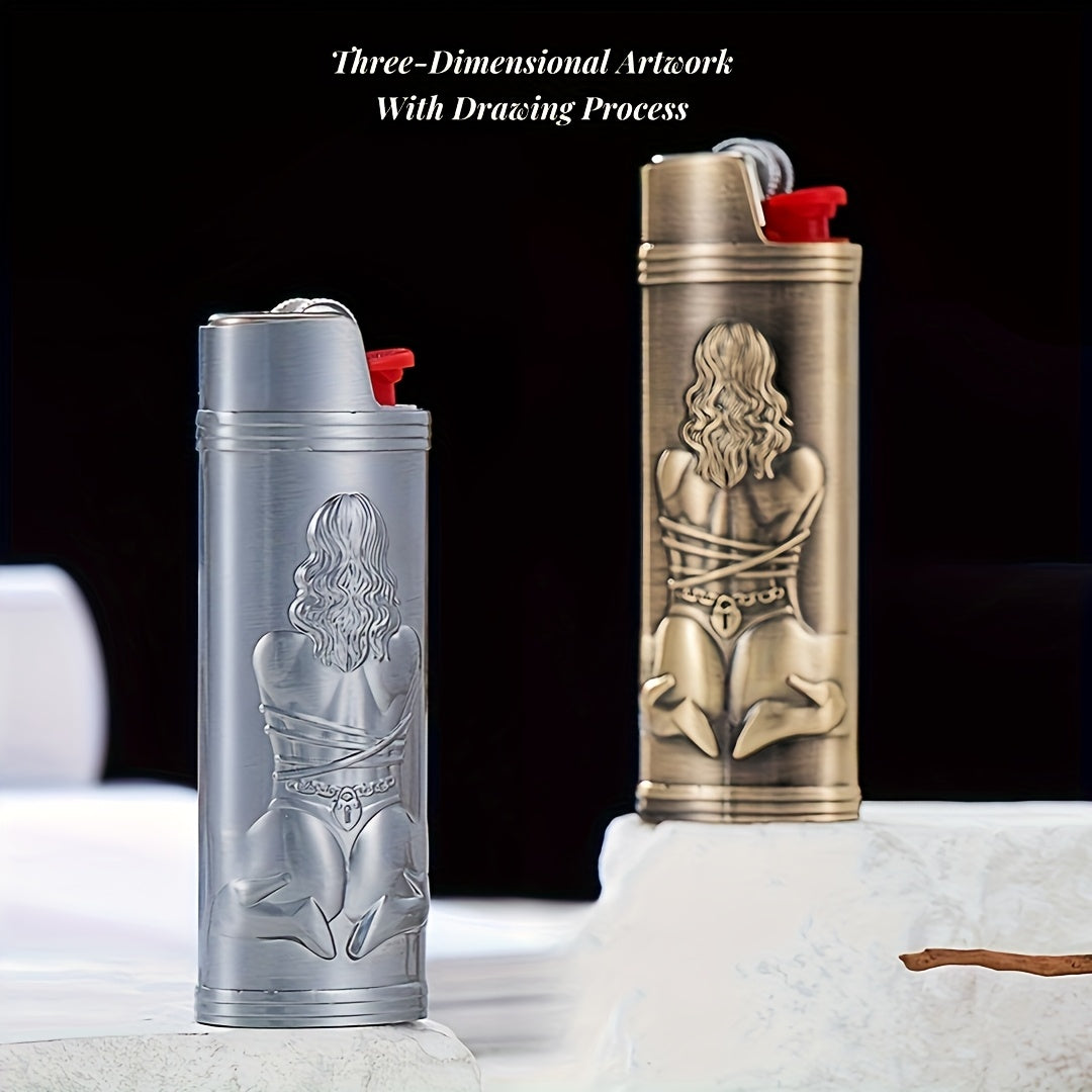 Ayollar uchun metall olovchi qutisi 3D bosilgan himoya qopqog'i BIC J6 uchun