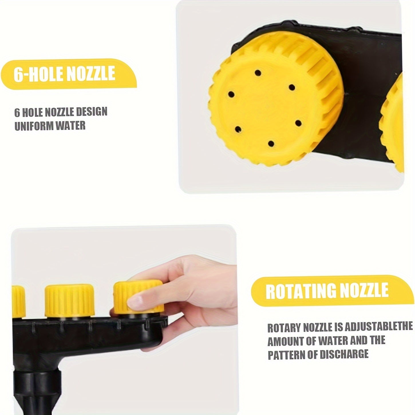 Пластиковый садовый разбрызгиватель с несколькими головками для овощей и цветов без батареек