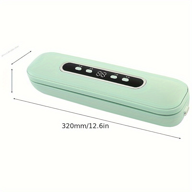 80kpa Vacuum Sealer LCD displey va Aqlli tugmalar bilan - Oziq-ovqat saqlash muddatini uzaytiradi, 4 rejim, Tashqi ovqat ovqat ovqatlanish va oshxona uchun ideal, Oq va Yengil yashil variantlar